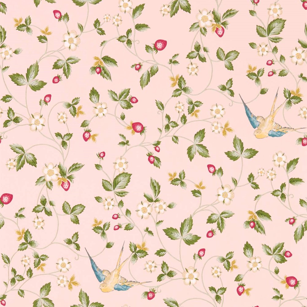 Wild Strawberry Wallpaper W0135 01 by Wedgwood in Blush